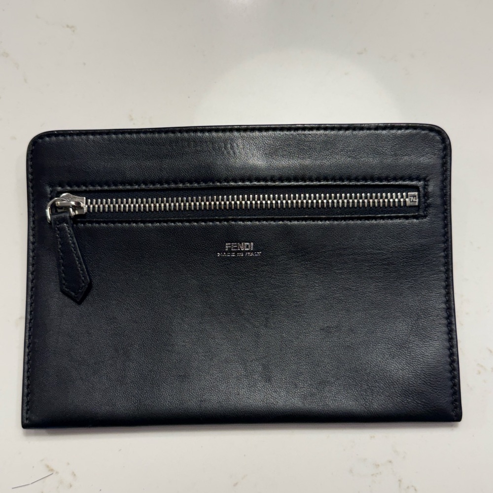 Fendi Dotcom Click Quilted Leather Shoulder Bag + Removable Clutch - Picture 11 of 16